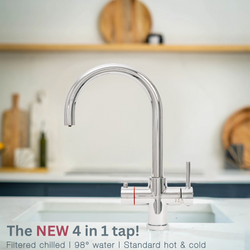 Image of chrome swan neck tap 