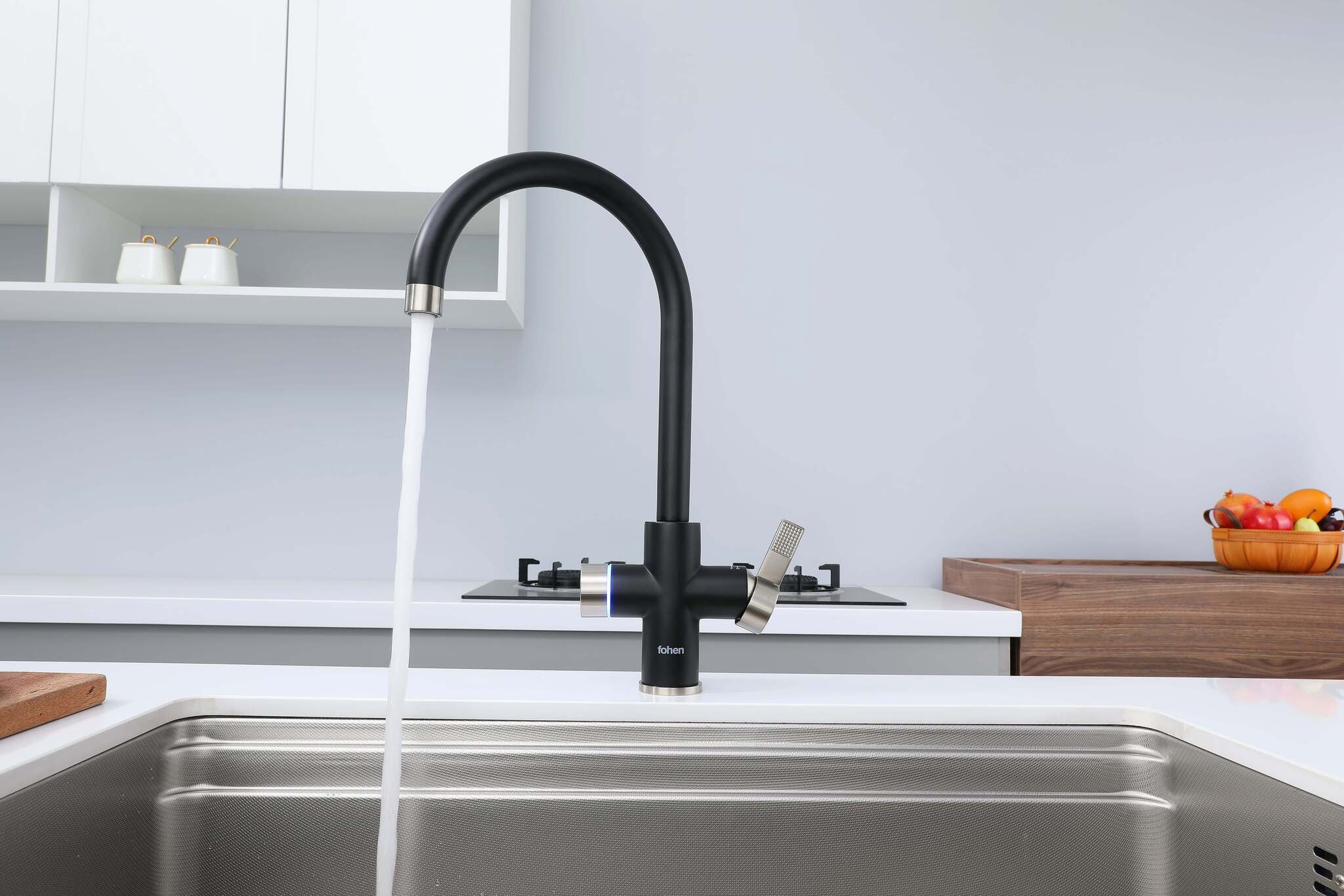 Image of Fohen 4-in-1 Fervente - Matt Black with Nickel Accents