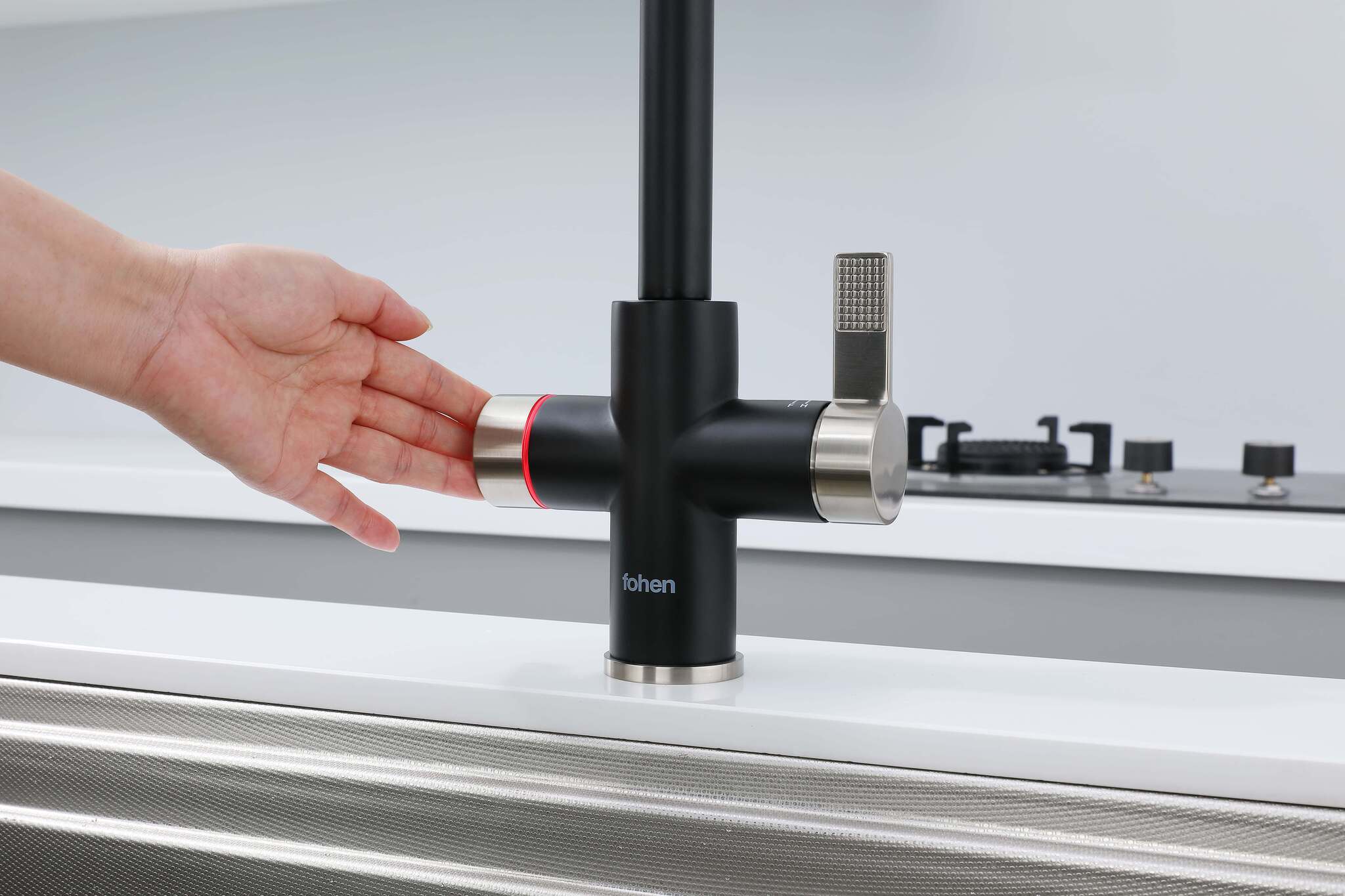 Image of Fohen 4-in-1 Fervente - Matt Black with Nickel Accents