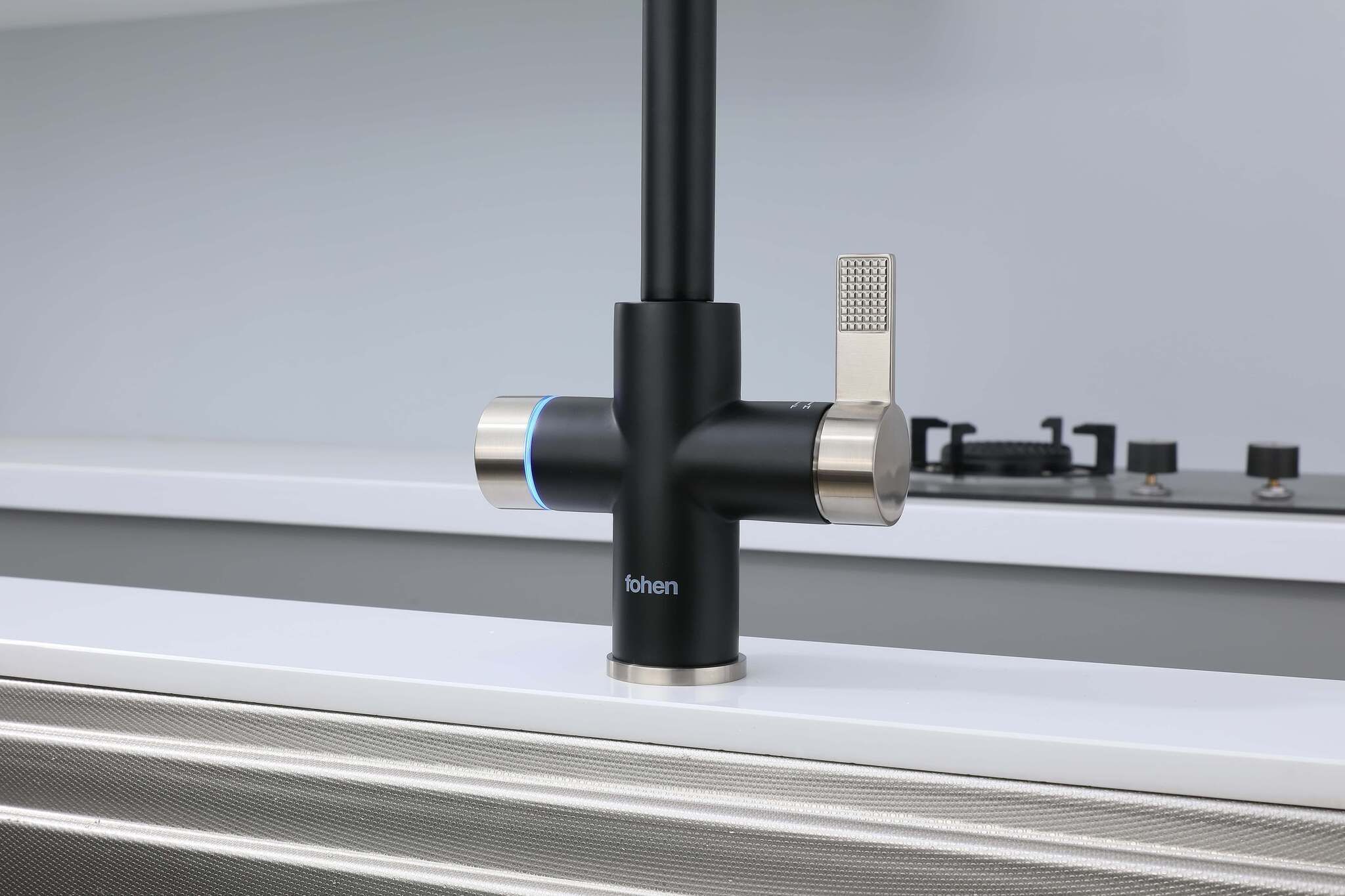 Image of Fohen 4-in-1 Fervente - Matt Black with Nickel Accents