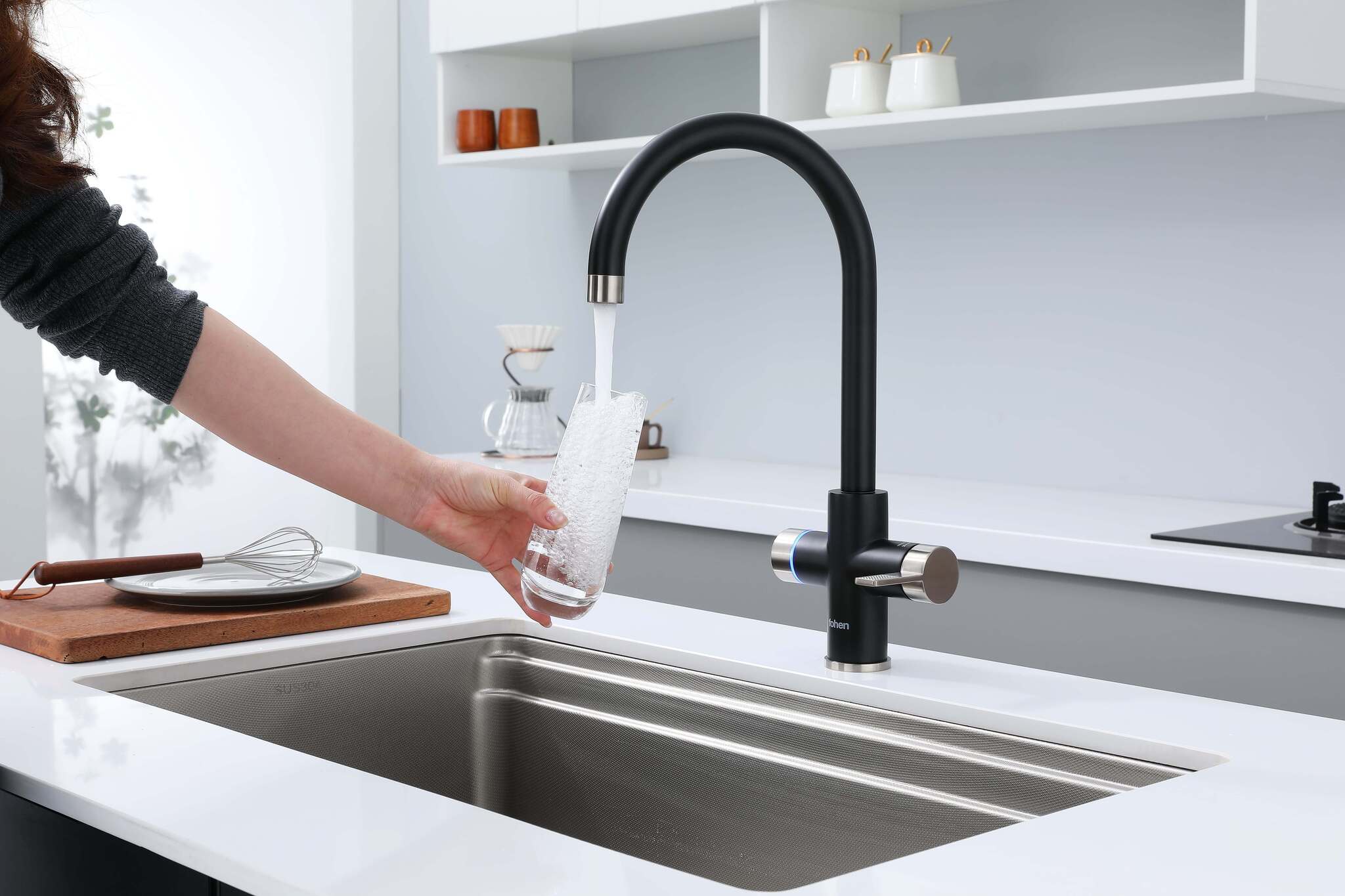 Image of Fohen 4-in-1 Fervente - Matt Black with Nickel Accents