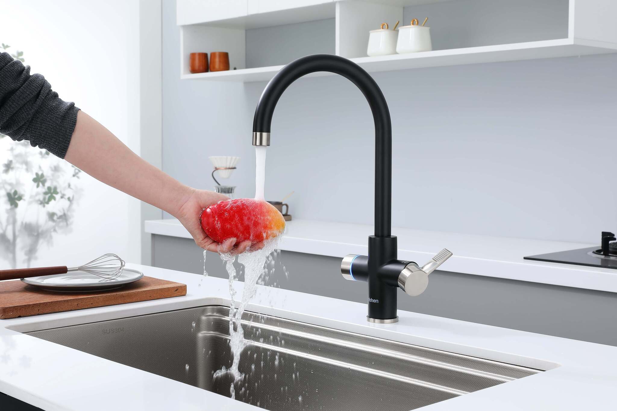 Image of Fohen 4-in-1 Fervente - Matt Black with Nickel Accents