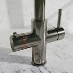 Fohen Aran Pro Brushed Gunmetal Tap Close-up