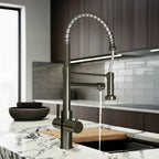 Fohen Aran Pro Brushed Gunmetal Kitchen Tap