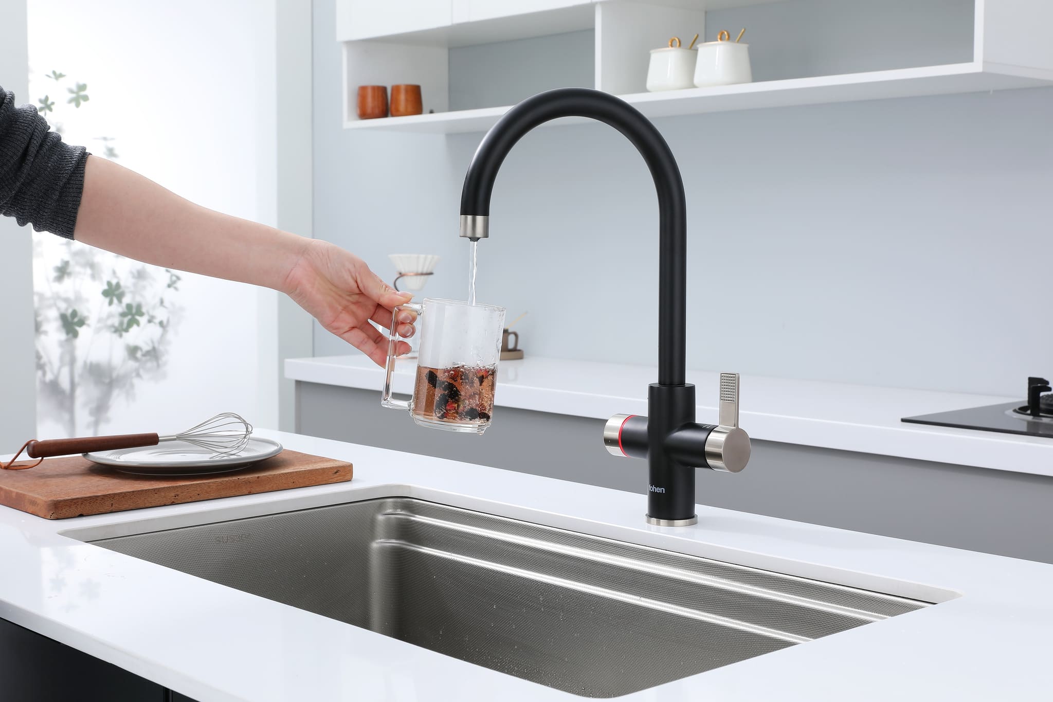 Image of Fohen 4-in-1 Fervente - Matt Black with Nickel Accents