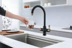 4-in-1 Fohen Fervente Touch - Matt Black with Patinated Brass Accents