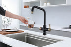 4-in-1 Fohen Fedina Touch - Matt Black & Patinated Brass Accents