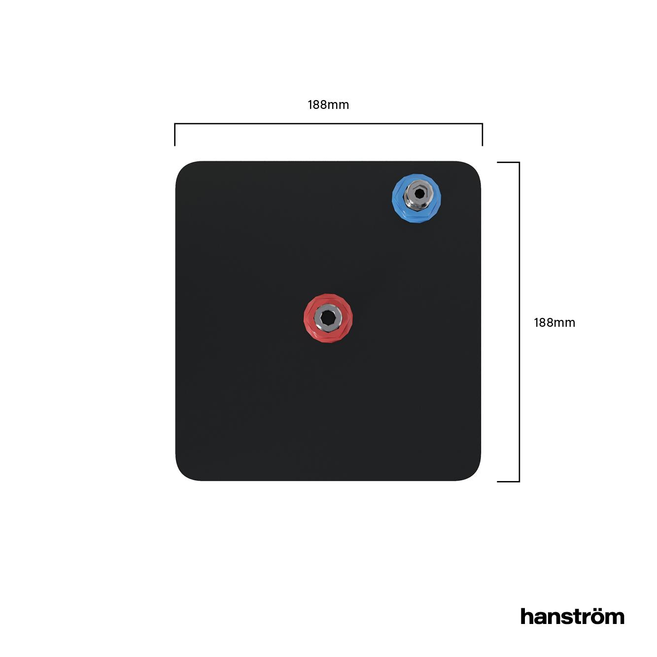 Hanström Saxan Matt Black