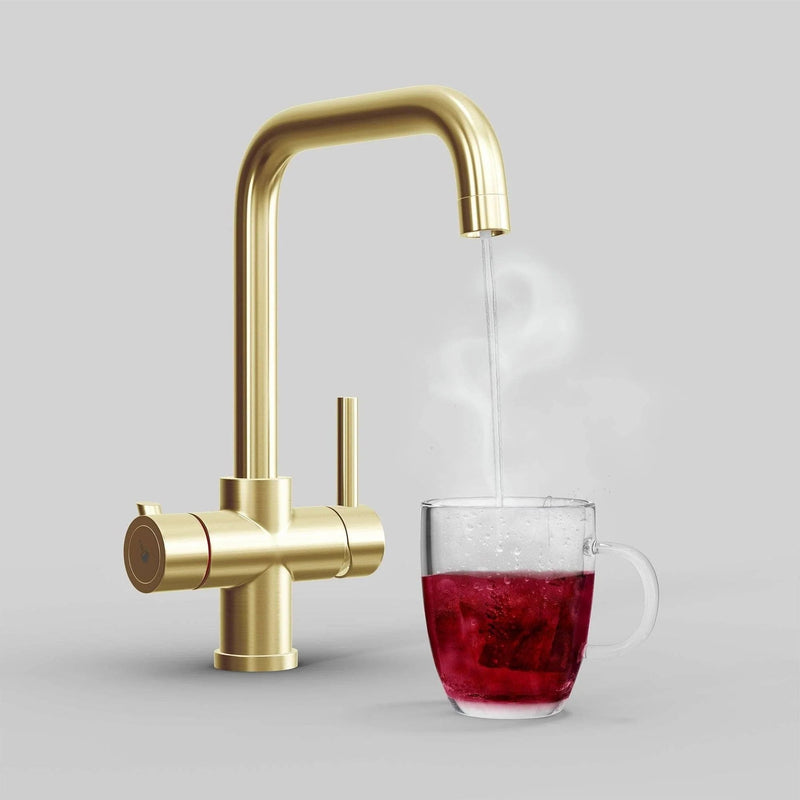 Fahrenheit Champagne Gold 3-in-1 Instant Boiling Water Taps