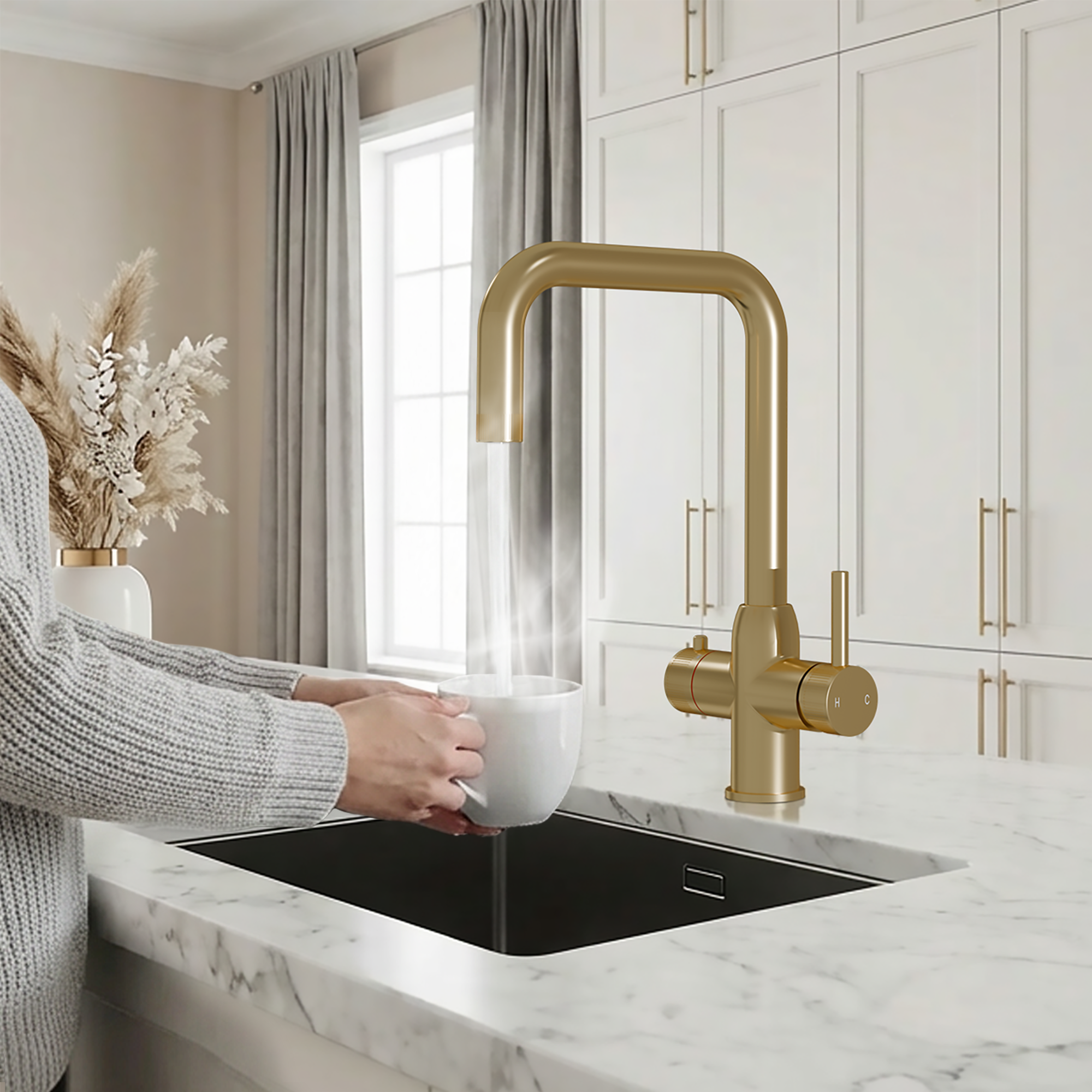 Fohen Enos+ 4-in-1 Brushed Brass