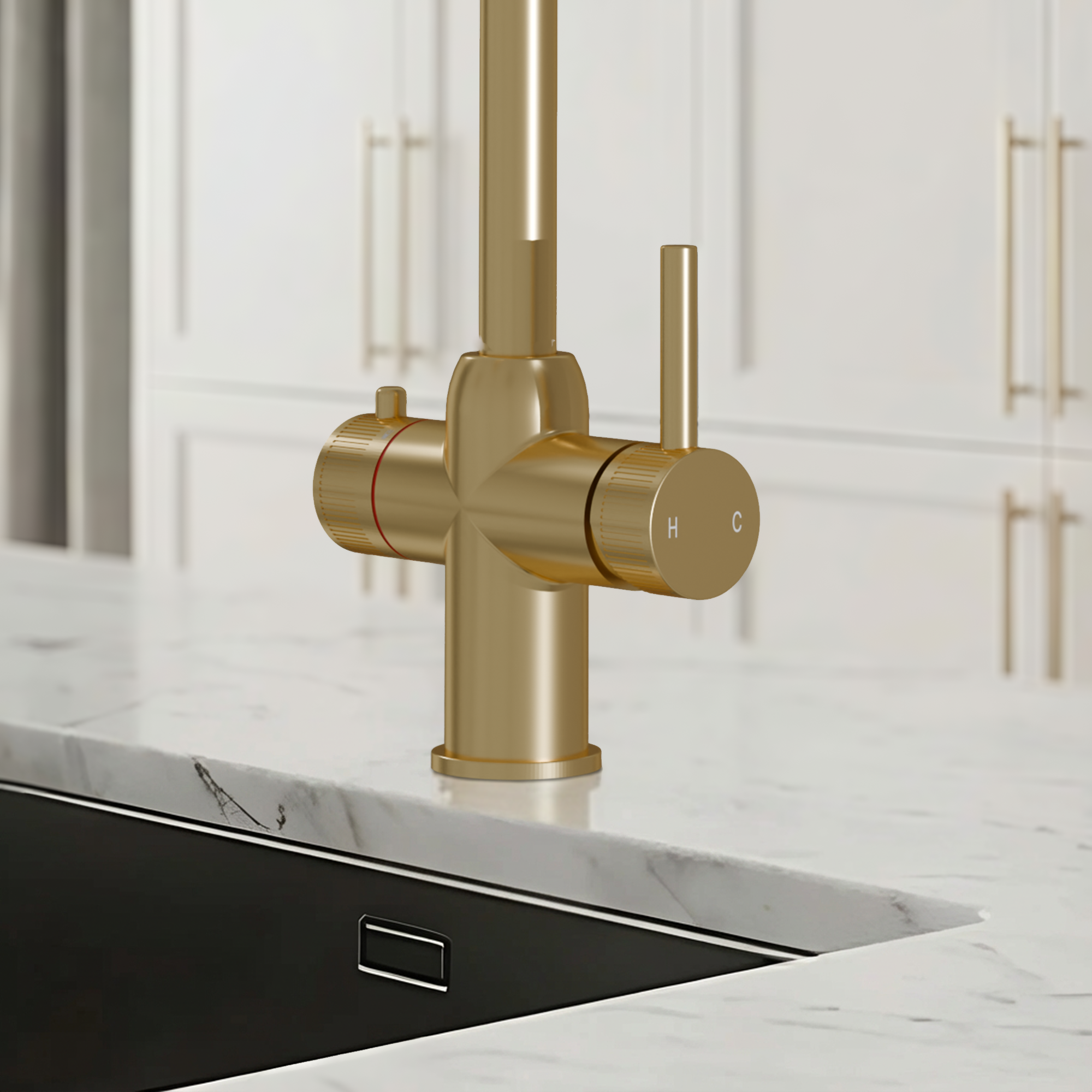 Image of Fohen Enos 3-in-1 Brushed Brass