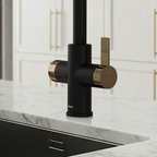 4-in-1 Fohen Fedina Touch - Matt Black & Patinated Brass Accents