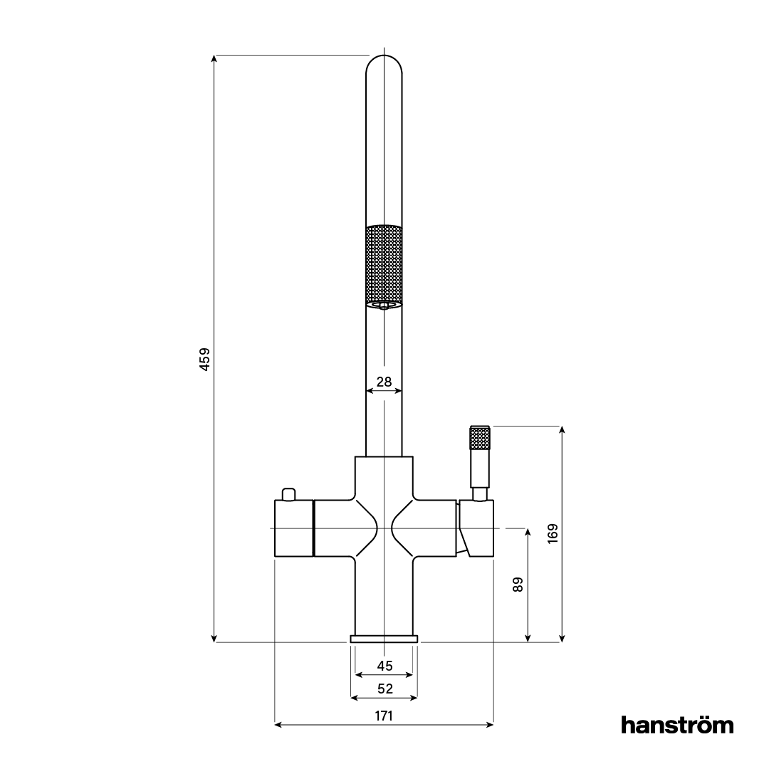 4-in-1 Hanström Flex Pro - Brushed Brass