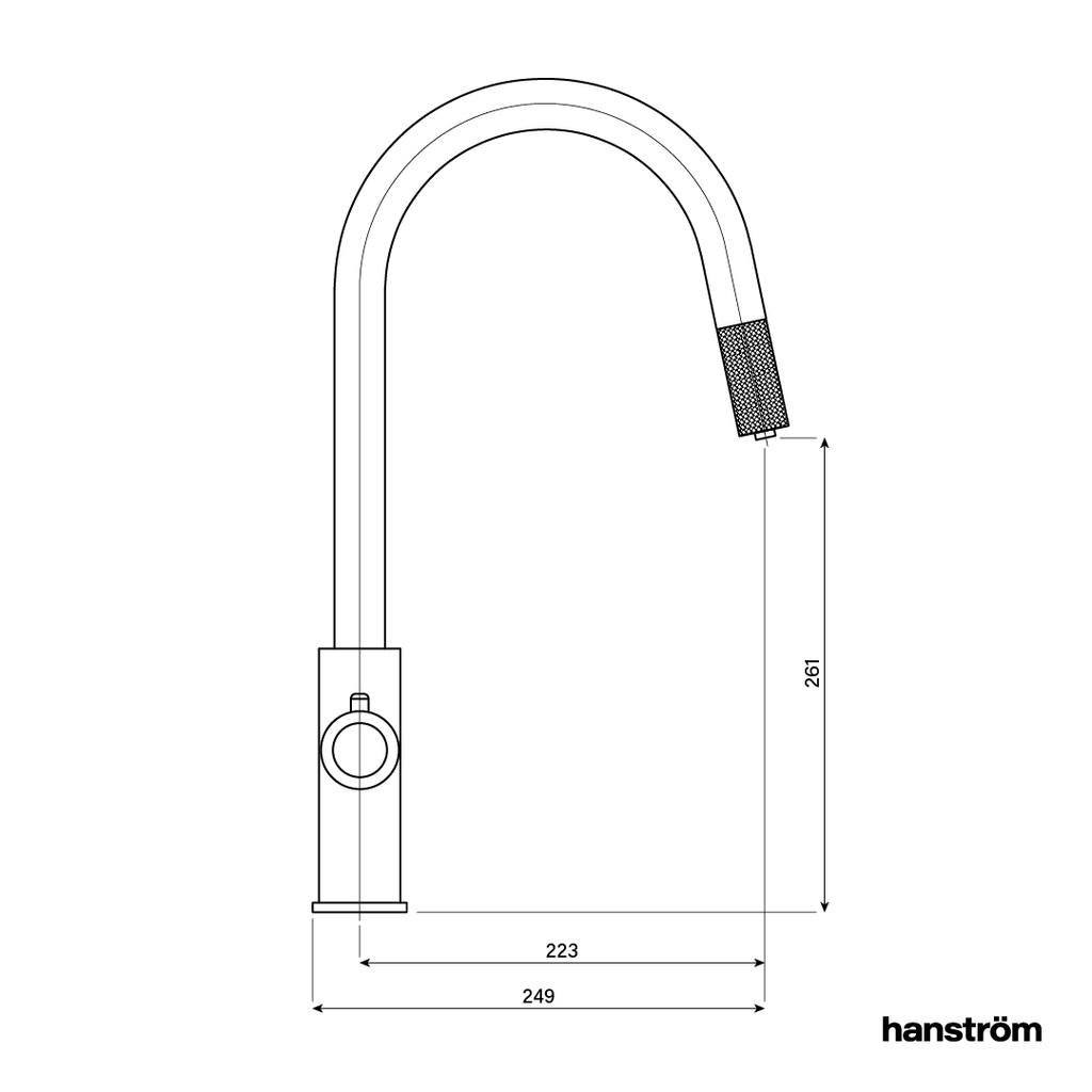 4-in-1 Hanström Flex Pro - Brushed Brass