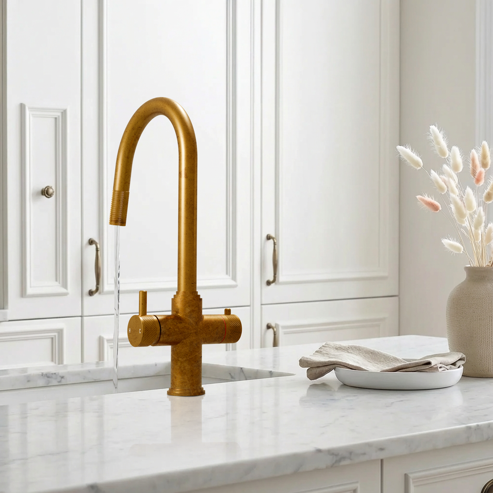 Fohen Kyros 4-in-1 Pull Out Aged Brass