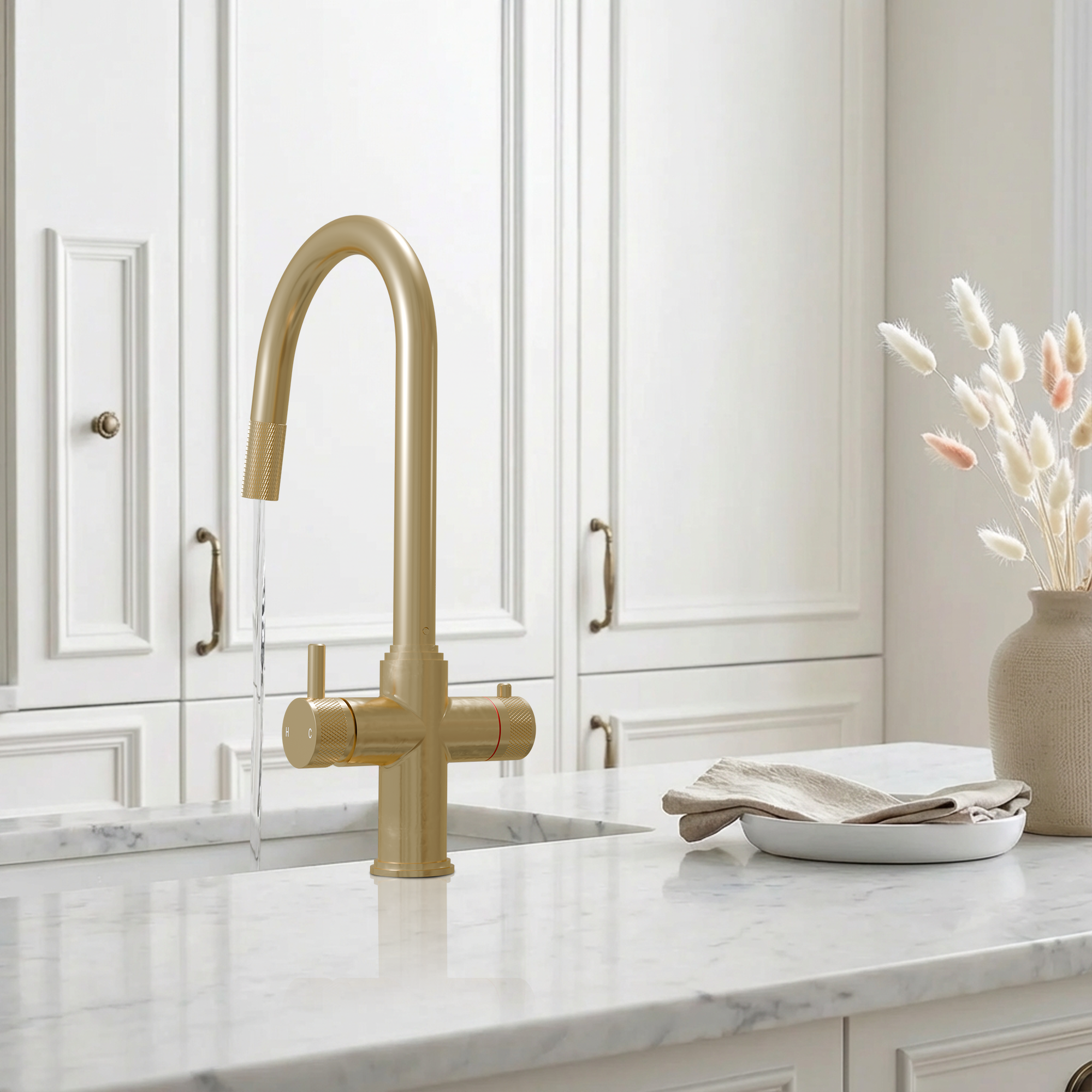 Fohen Kyros 4-in-1 Pull Out Brushed Brass