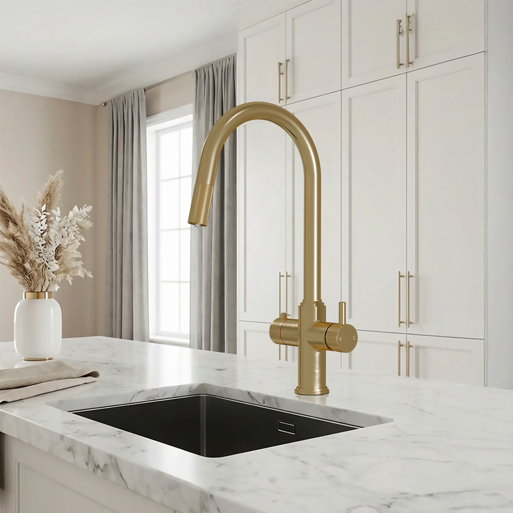 Fohen Kyros 4-in-1 Pull Out Brushed Brass