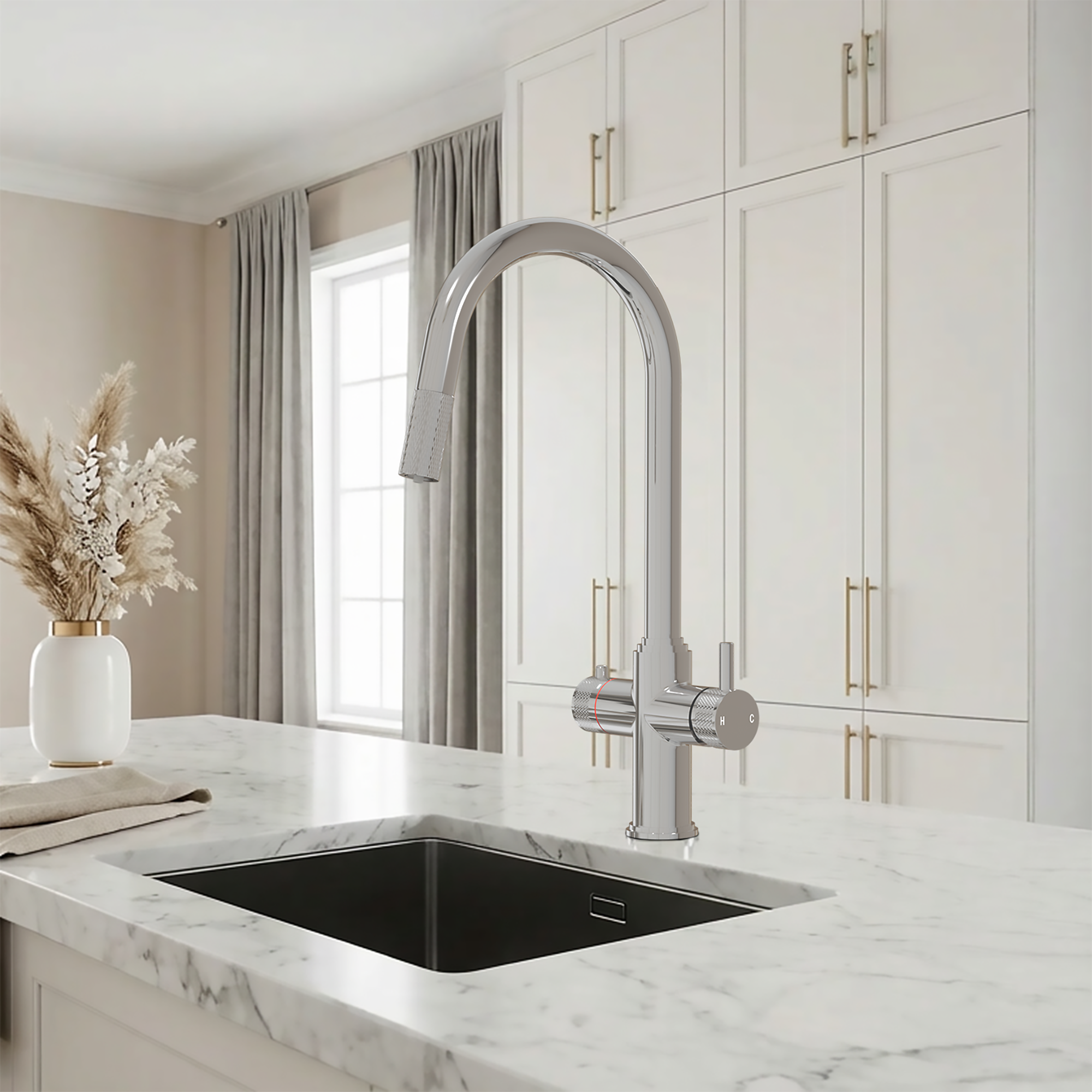 Fohen Kyros 4-in-1 Pull Out Chrome