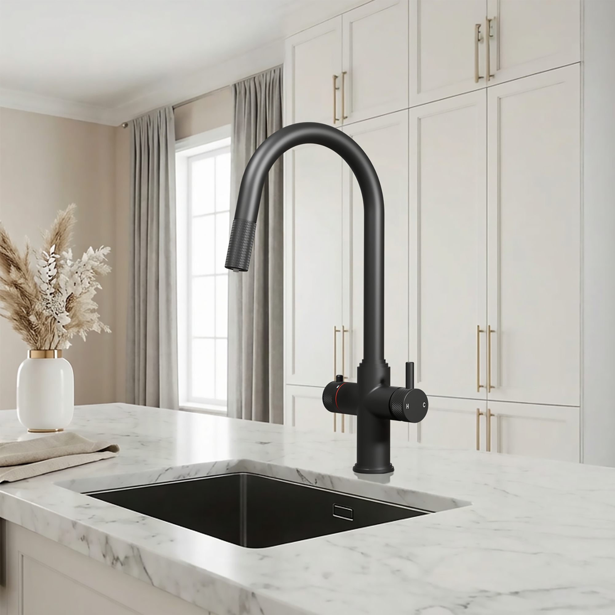 Fohen Kyros 4-in-1 Pull Out Matt Black