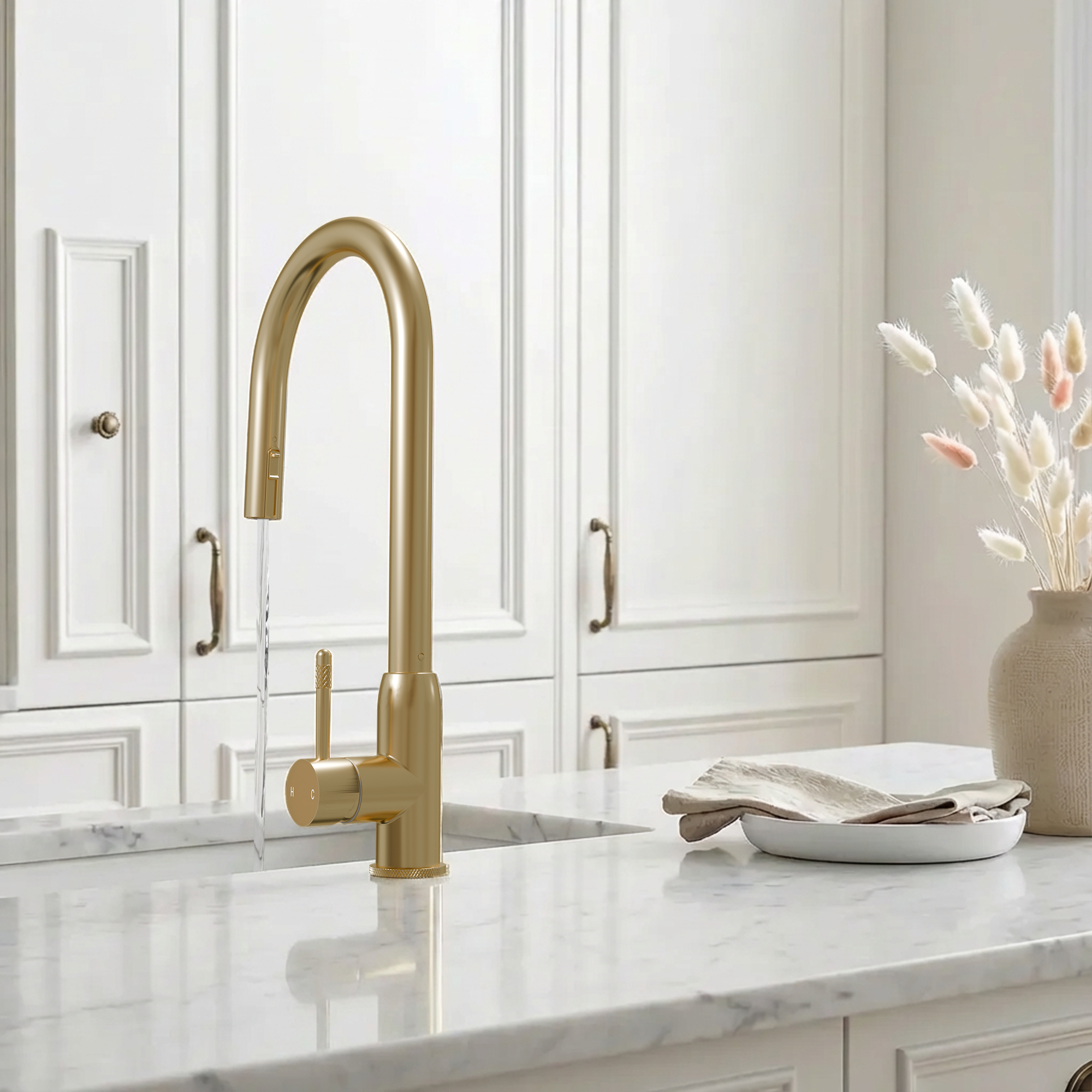 Fohen Lesse 2-in-1 Brushed Brass