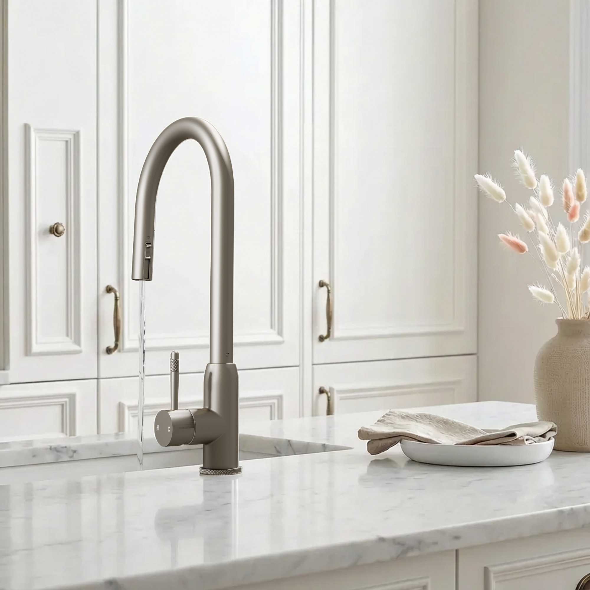 Fohen Lesse 2-in-1 Brushed Nickel