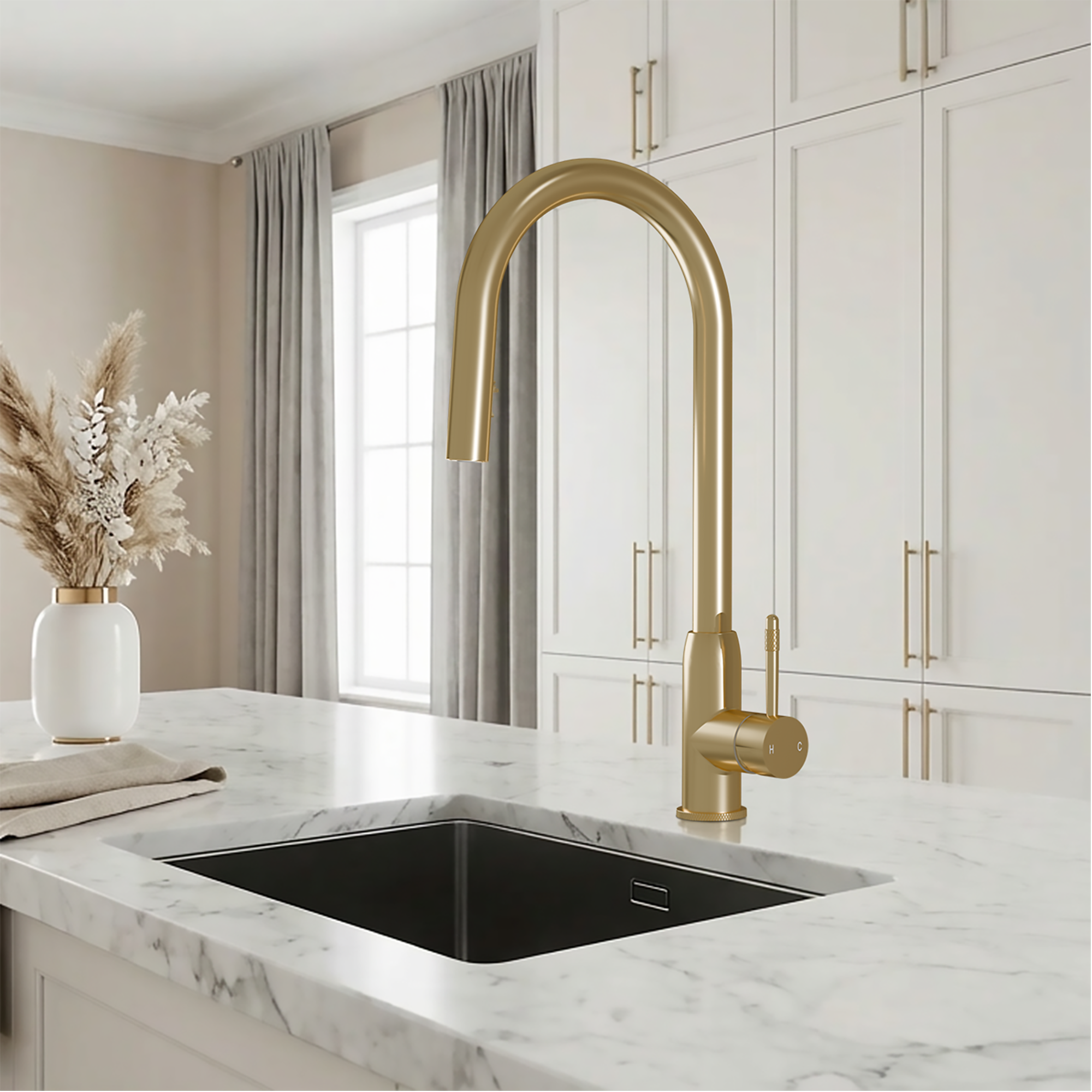 Fohen Lesse 2-in-1 Brushed Brass