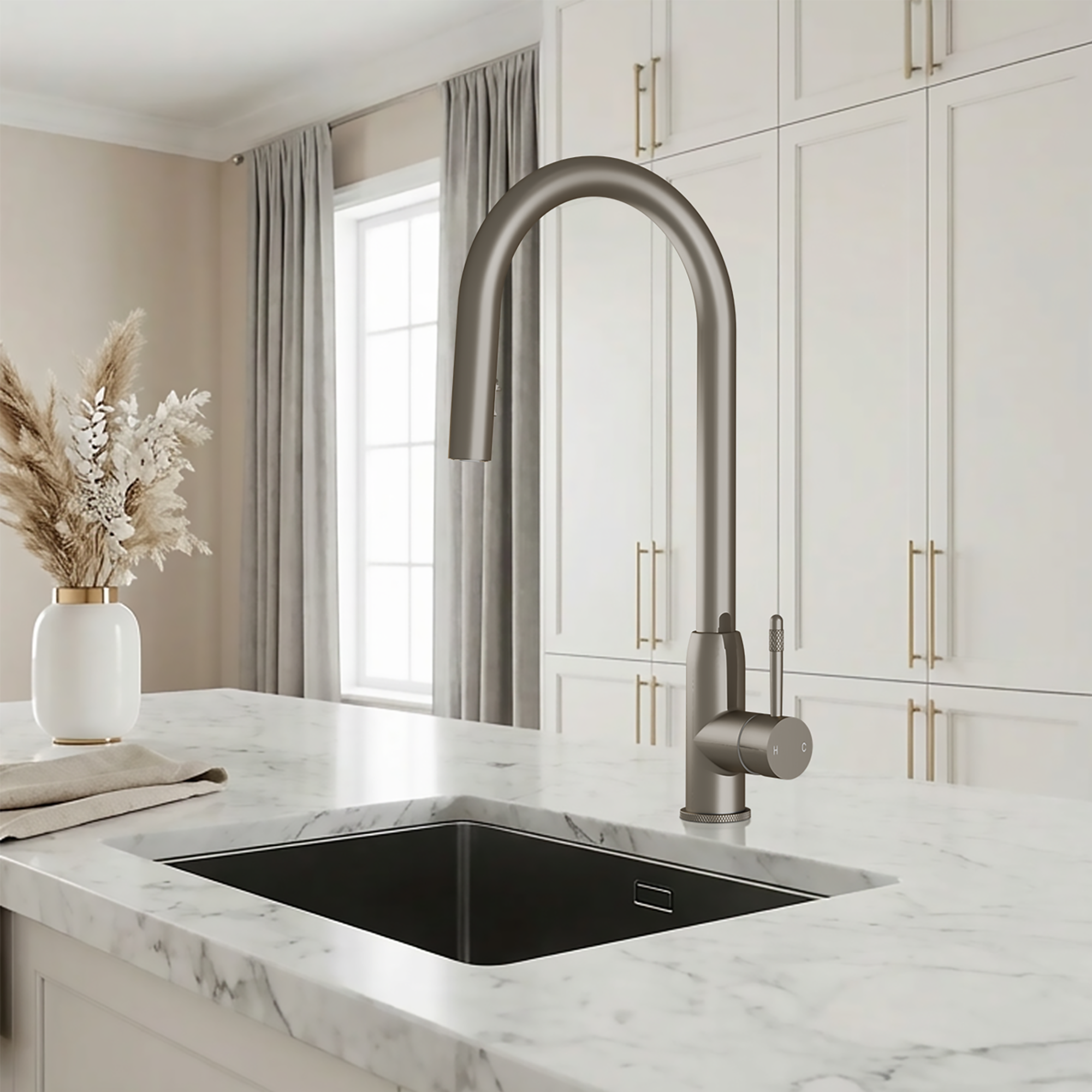 Fohen Lesse 2-in-1 Brushed Nickel