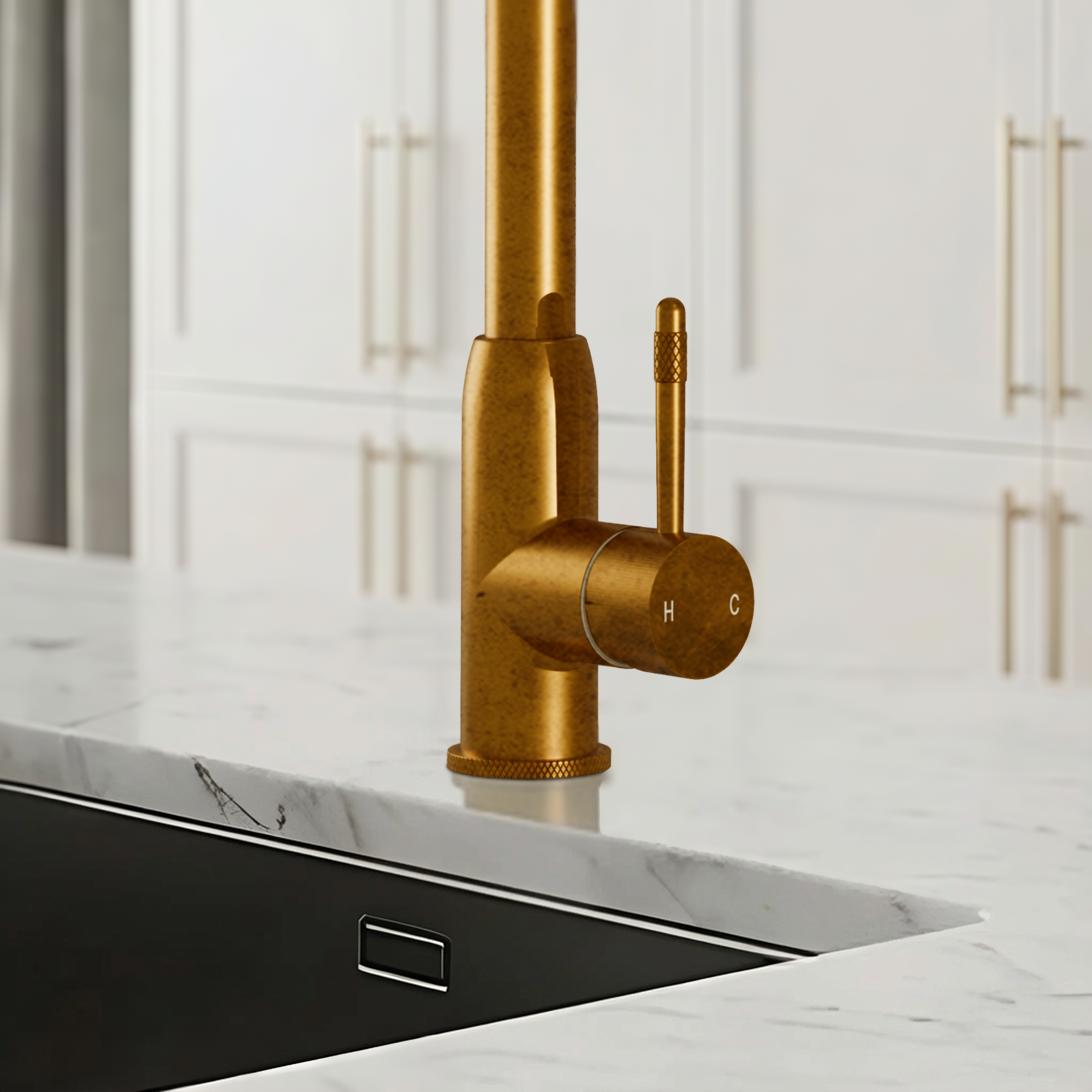 Fohen Lesse 2-in-1 Aged Brass