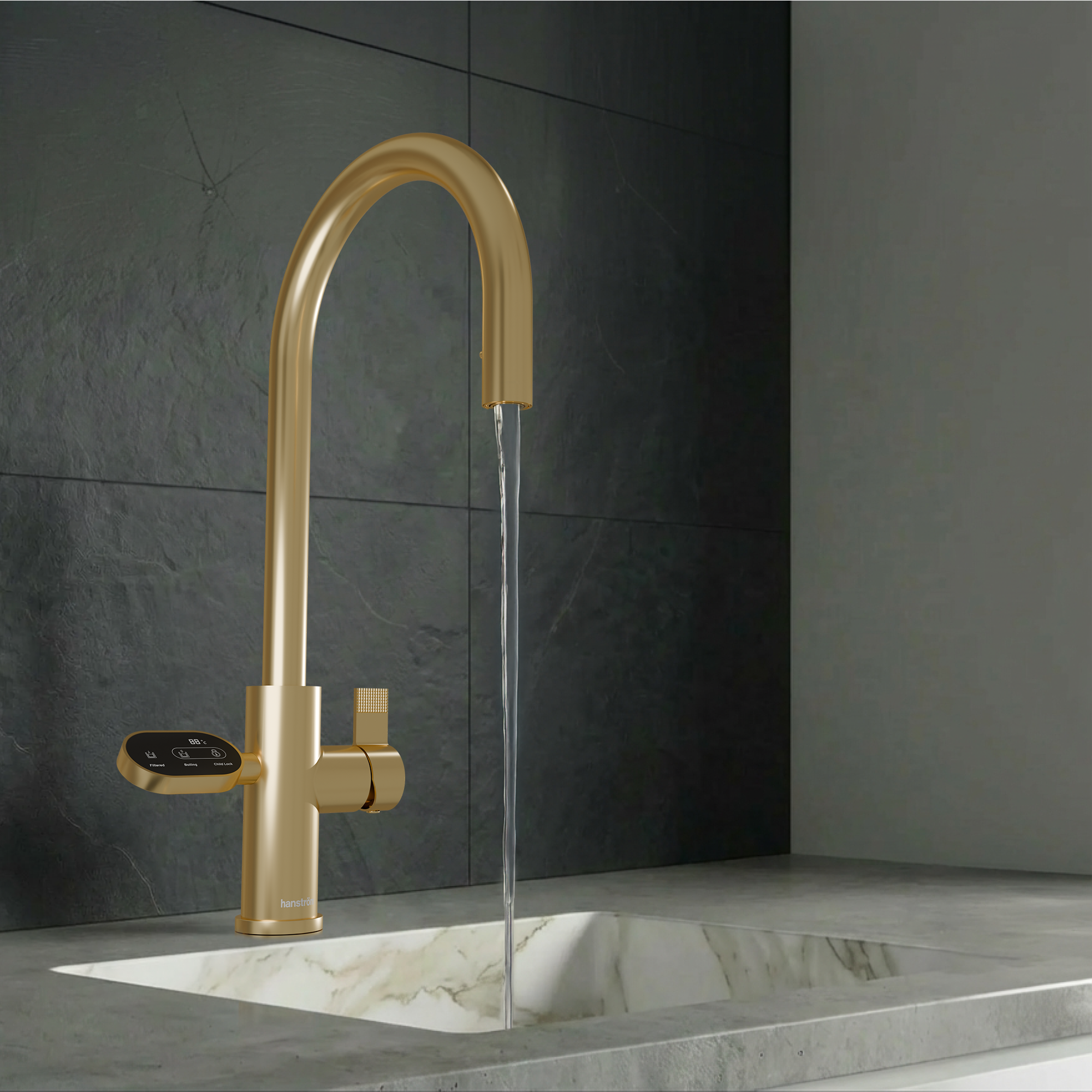 Image of Hanström 4-in-1 Nexa Digital Pullout - Brushed Gold