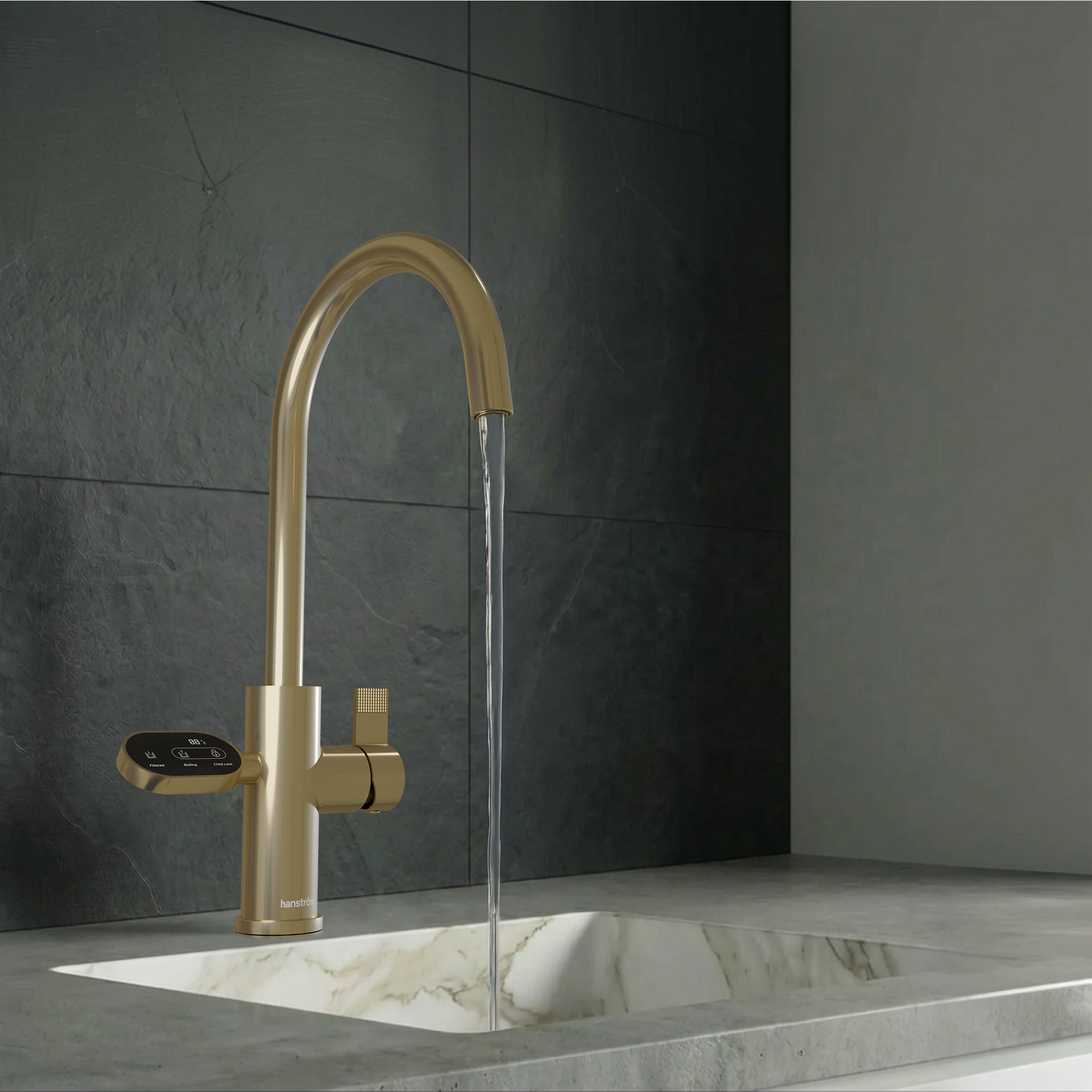 Image of Hanström 4-in-1 Nexa Digital - Brushed Brass
