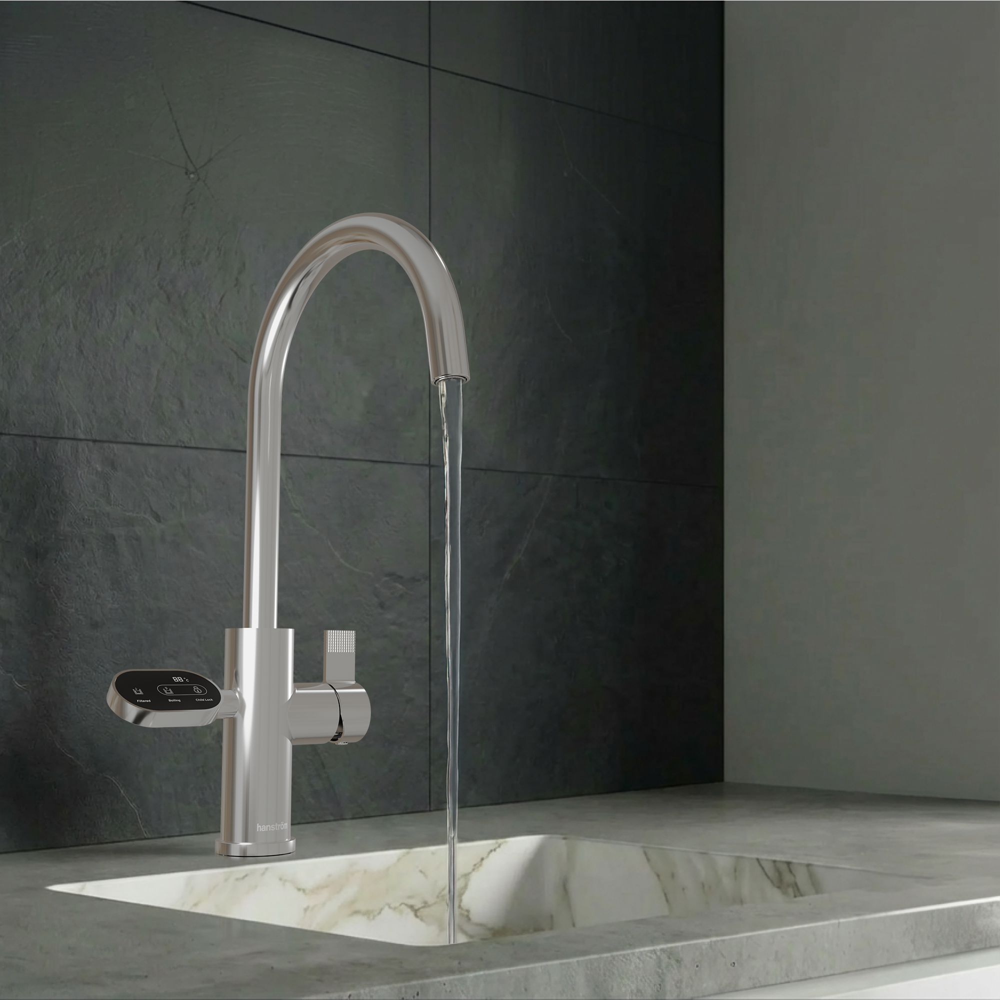 Image of Hanström 4-in-1 Nexa Digital - Chrome