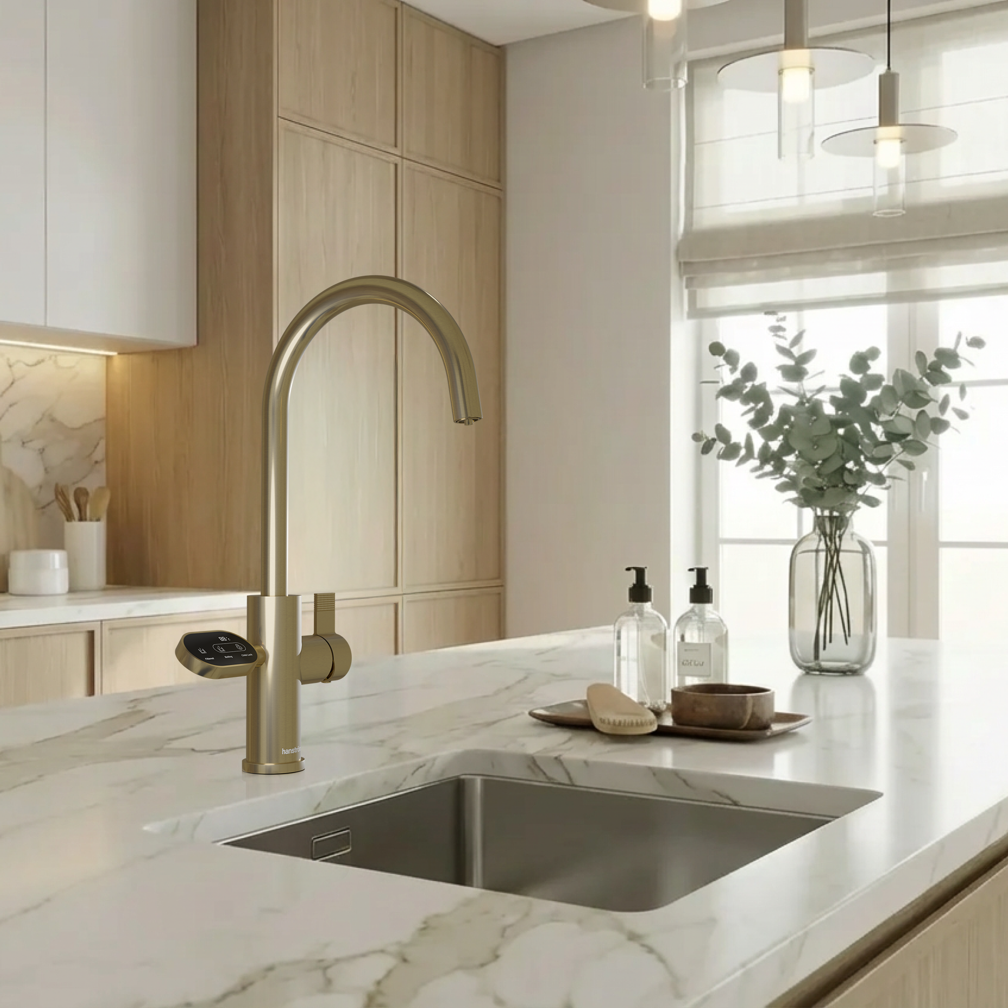 Image of Hanström 4-in-1 Nexa Digital - Brushed Brass
