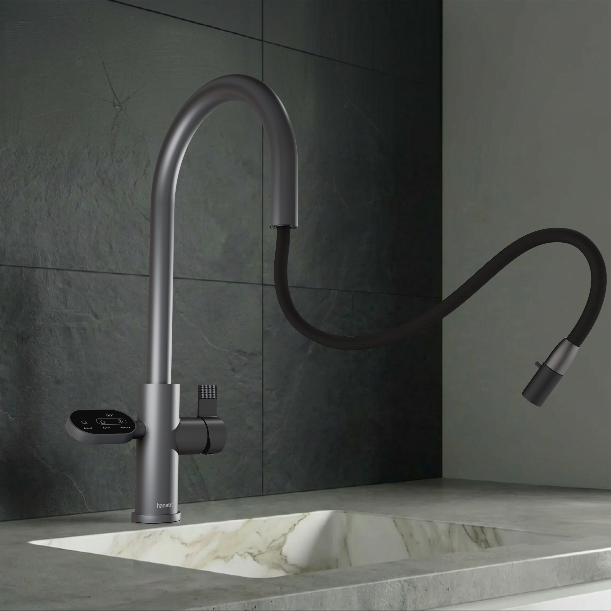 Image of Hanström 4-in-1 Nexa Digital Pullout - Gunmetal Grey