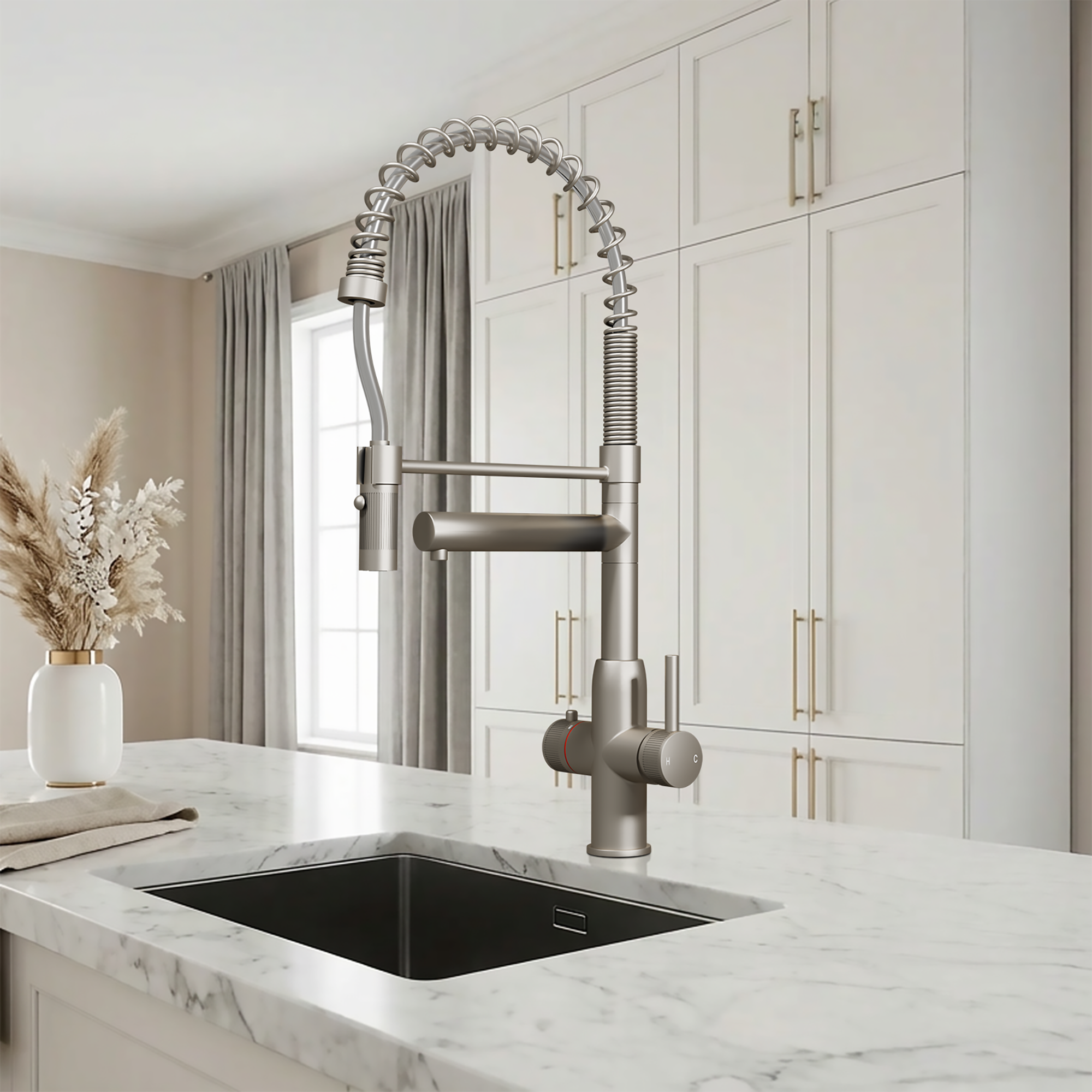 Image of Fohen Spring Pro 3-in-1 Brushed Nickel