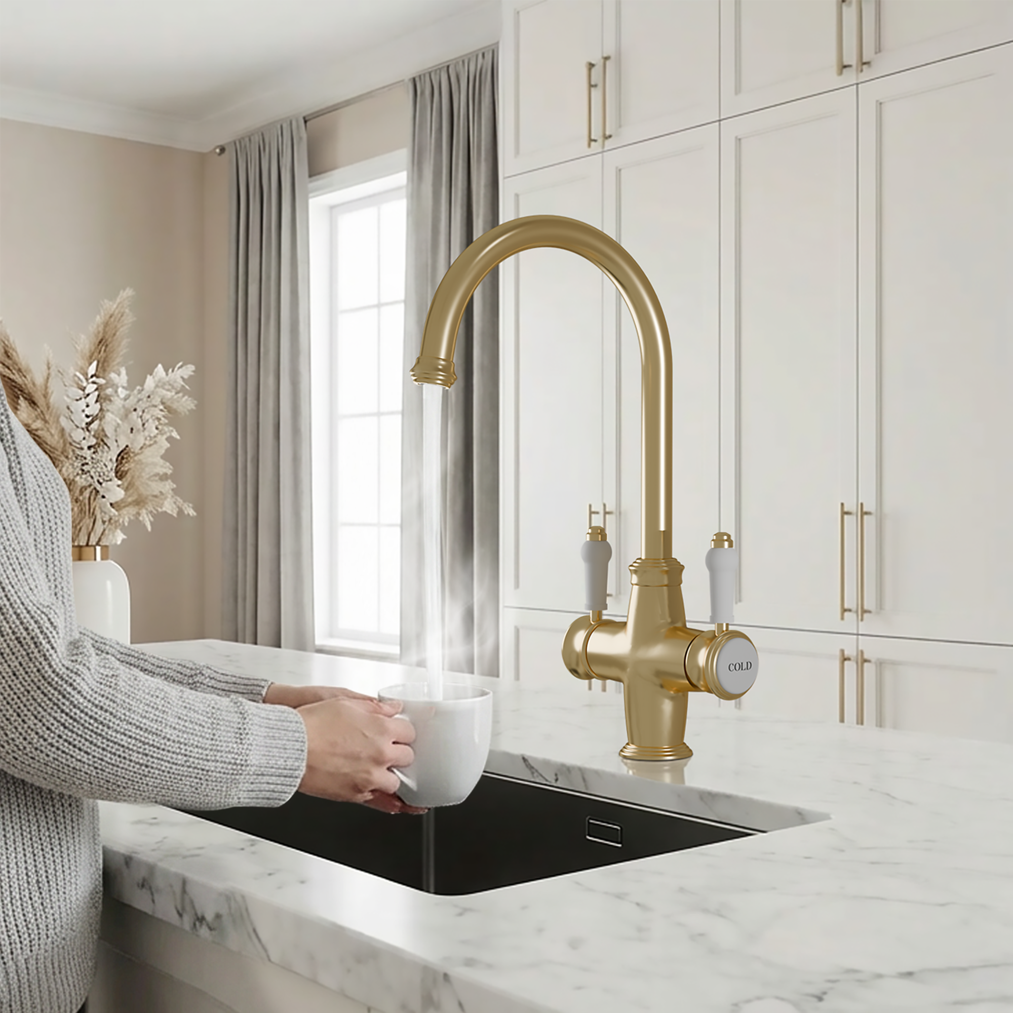 Fohen Sterling 3-in-1 Brushed Brass