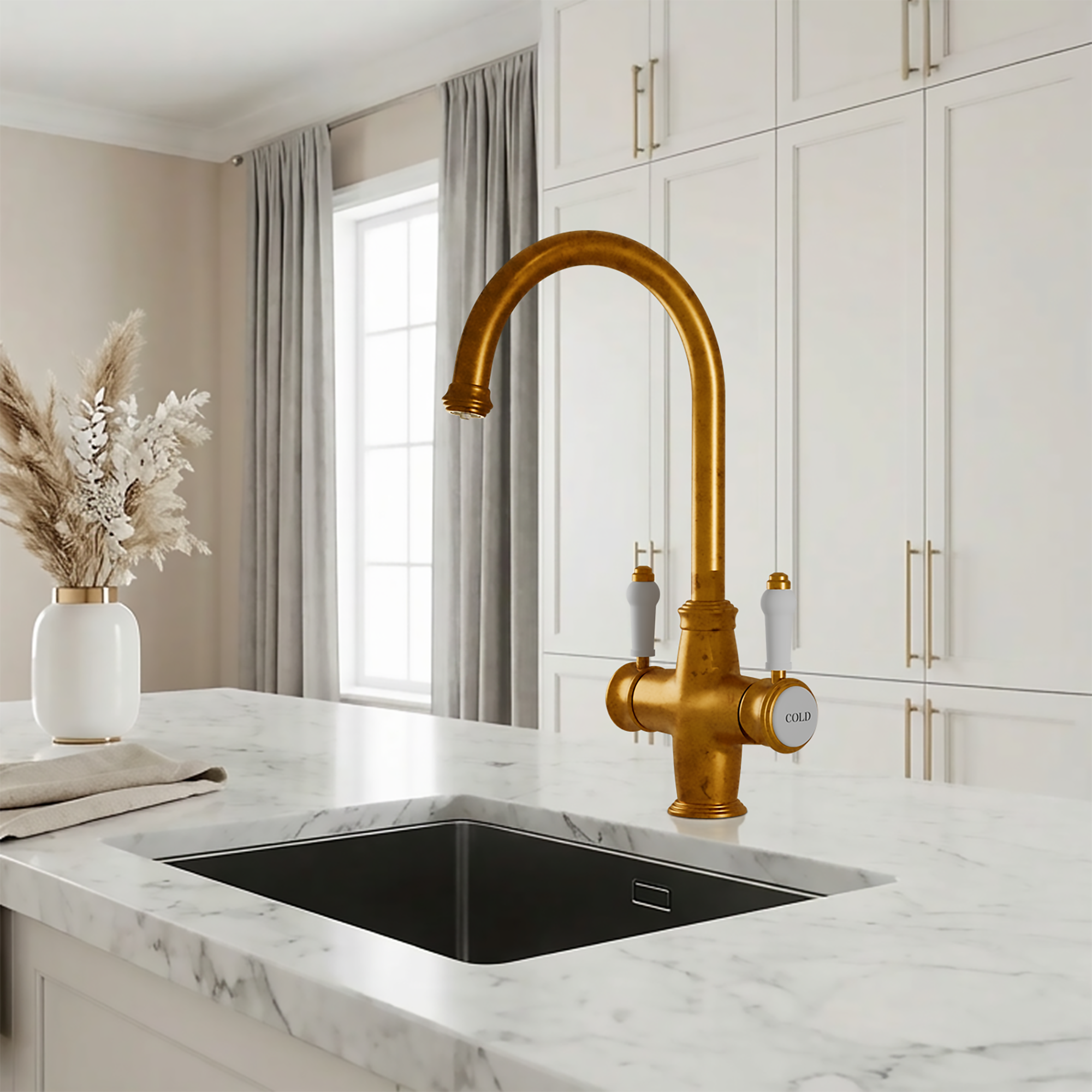 Fohen Sterling 3-in-1 Aged Brass