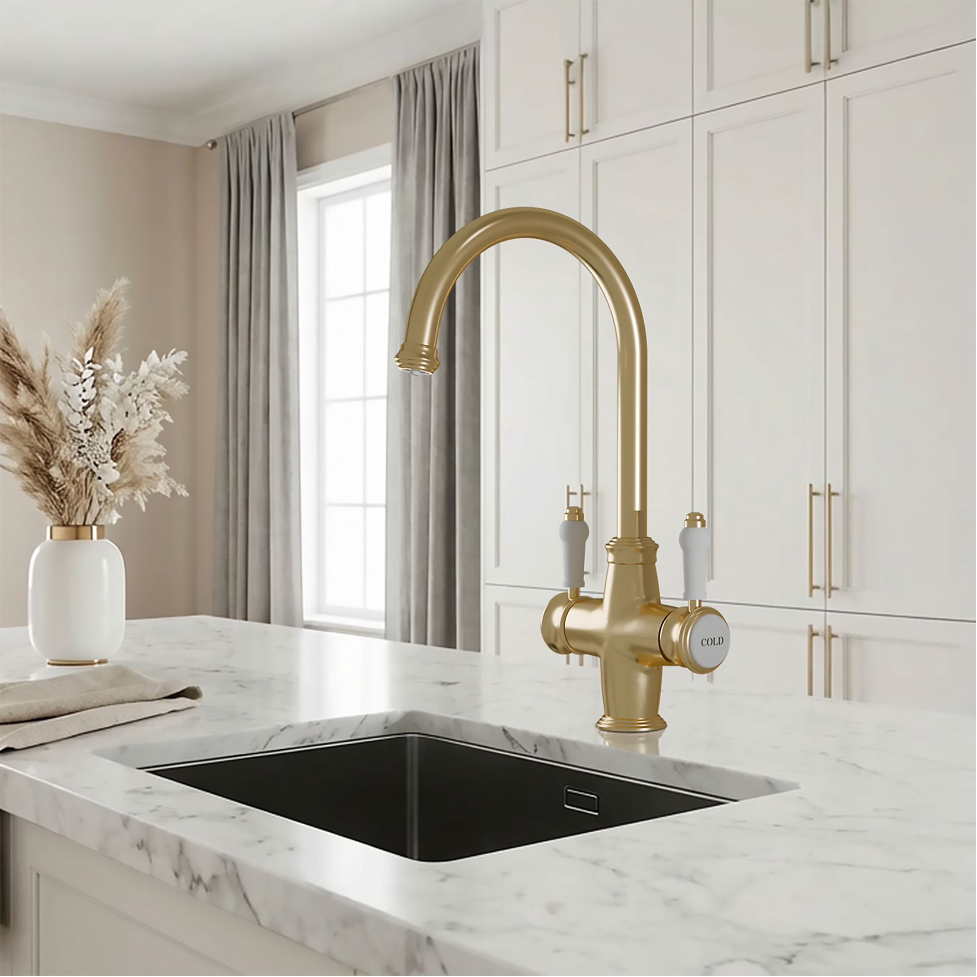 Fohen Sterling 3-in-1 Brushed Brass