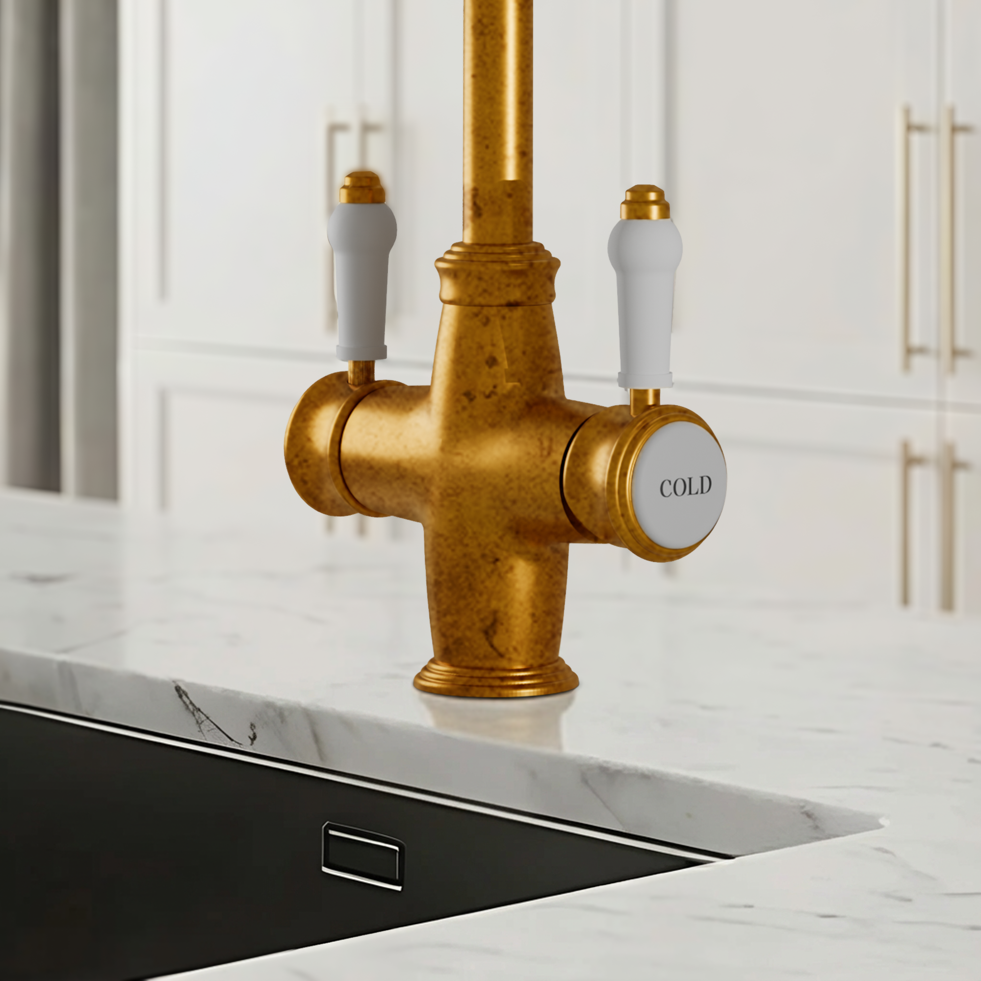 Fohen Sterling 3-in-1 Aged Brass