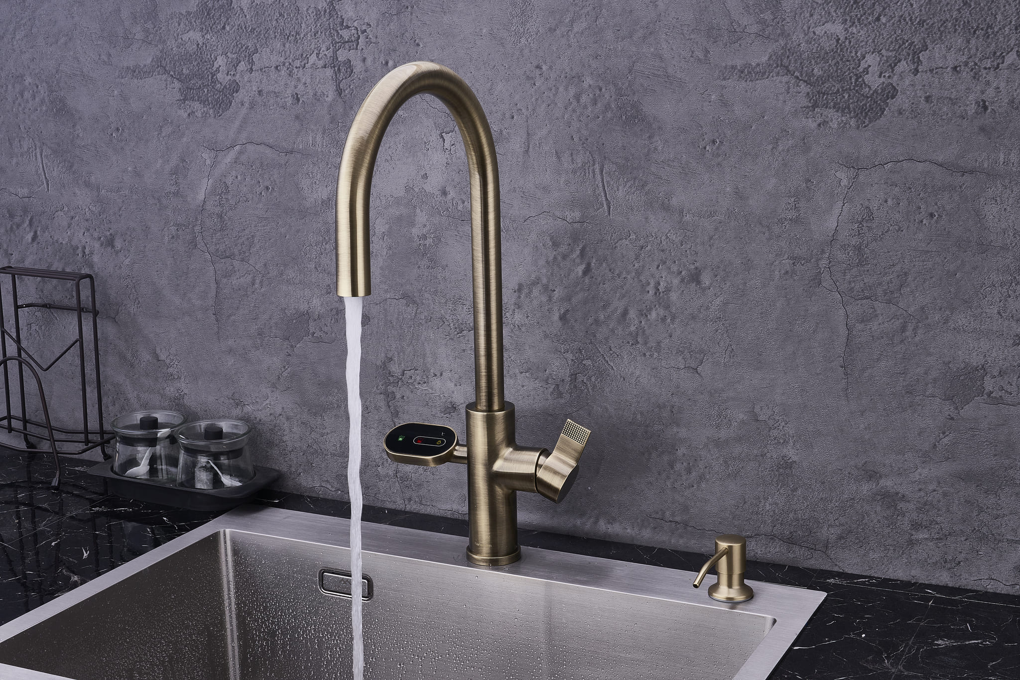 Image of Hanström 4-in-1 Nexa Digital Pullout - Antique Brass