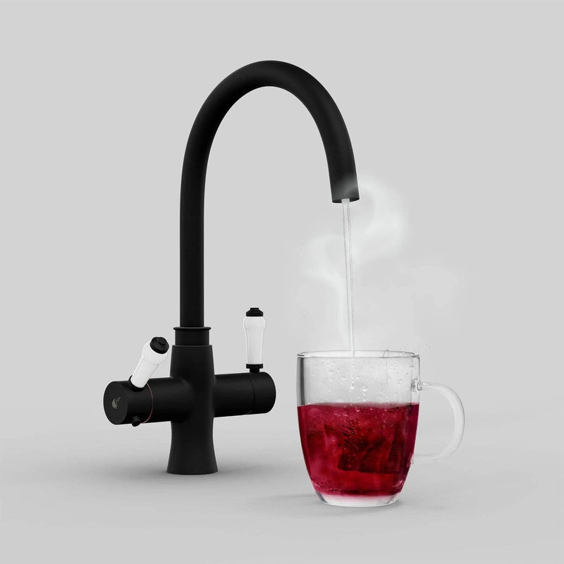 Fohen Fantale | Matt Black 3-in-1 Instant Boiling Water Tap