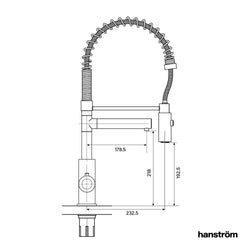 Image of Hanström Aran Touch Brushed Gold