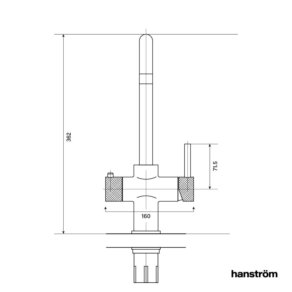 3-in-1 Hanström Lunen Touch - Brushed Copper
