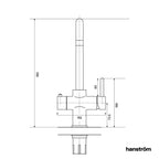 3-in-1 Hanström Lunen - Brushed Brass