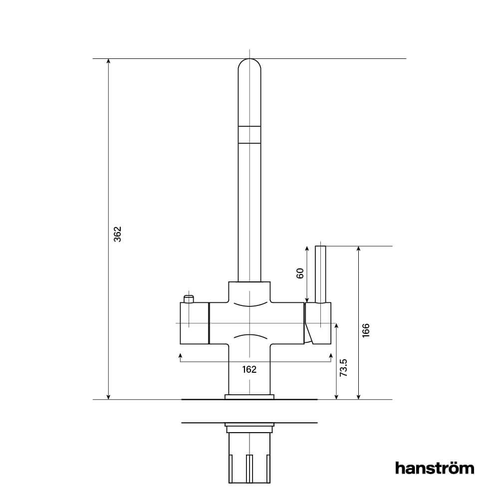 3-in-1 Hanström Lunen - Brushed Gold