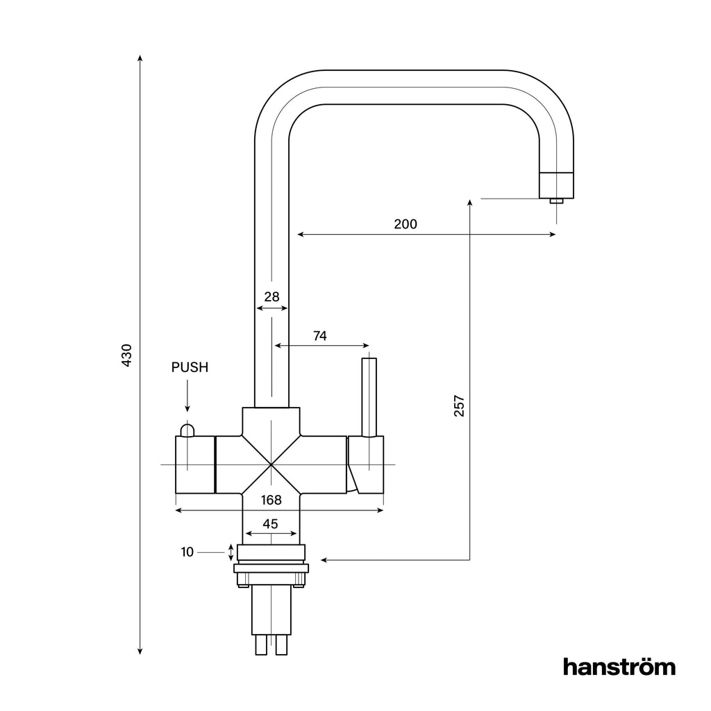4-in-1 Hanström Saxan - Champagne Gold