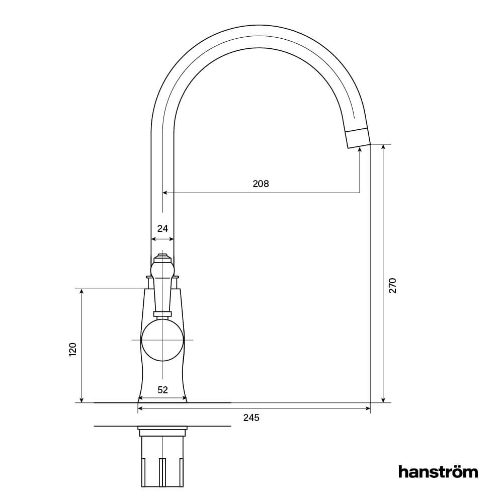 3-in-1 Hanström Storan - Brushed Copper
