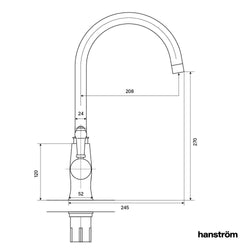 Image of Hanström Storan Brushed Gold