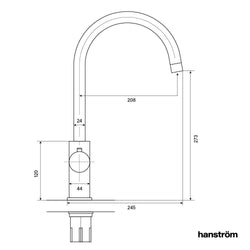 Image of Hanström Ume Touch Brushed Gold