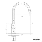 3-in-1 Hanström Ume Touch - Matt Black
