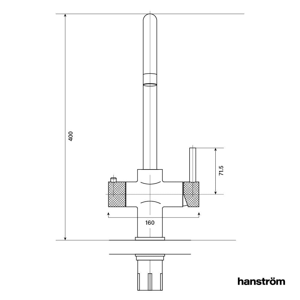 3-in-1 Hanström Ume Touch - Chrome